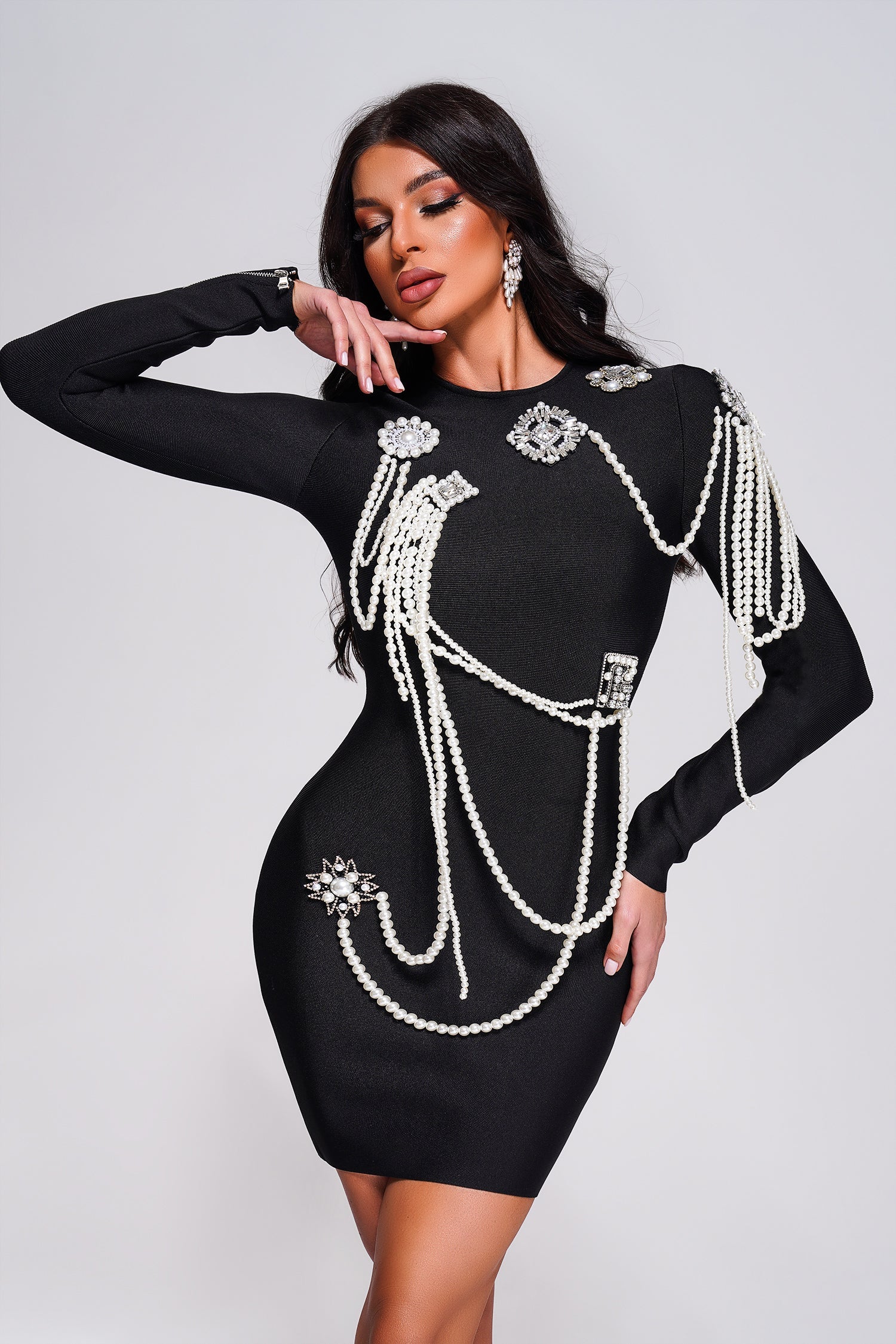 Kira Pearl Bandage bodyfit Label Dress