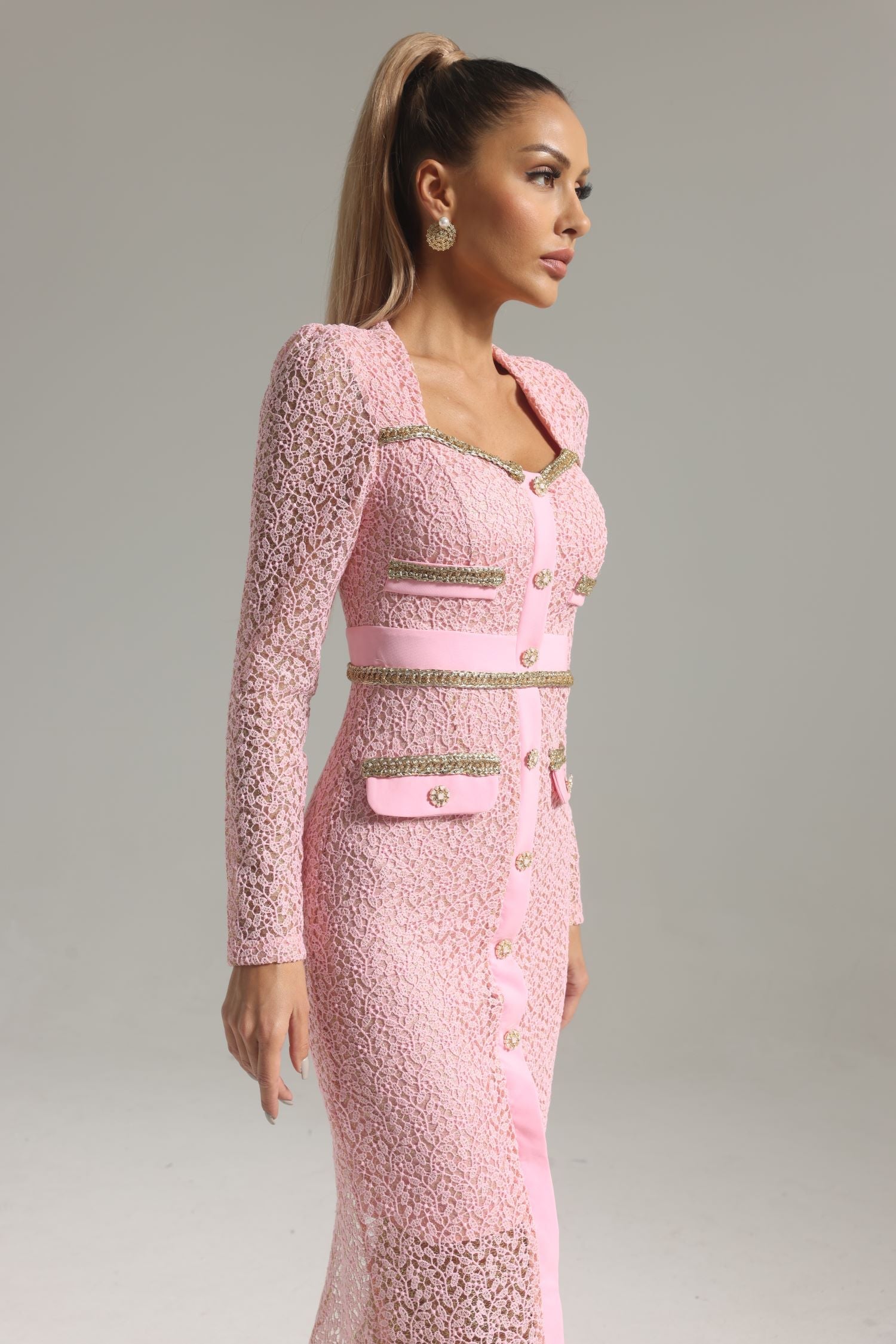 Matilda Lace Mini Label Dress