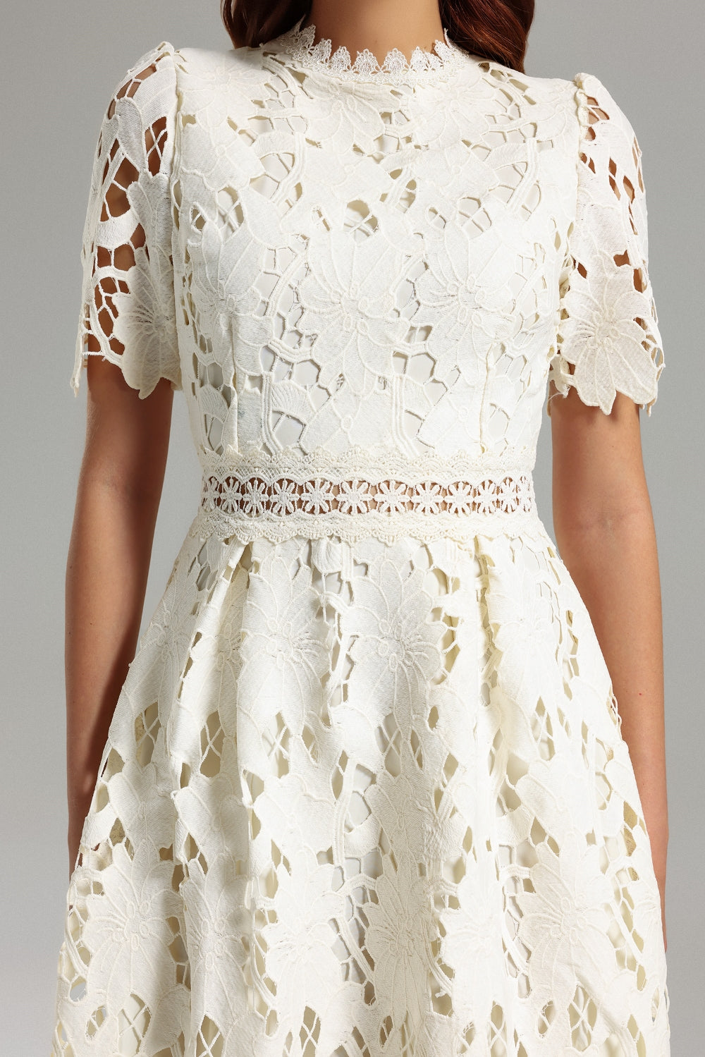 Whispering Bloom Lace Label Dress