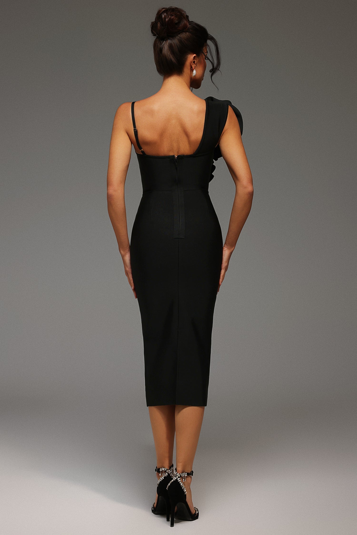 Ebon Elegance Sleek Dress