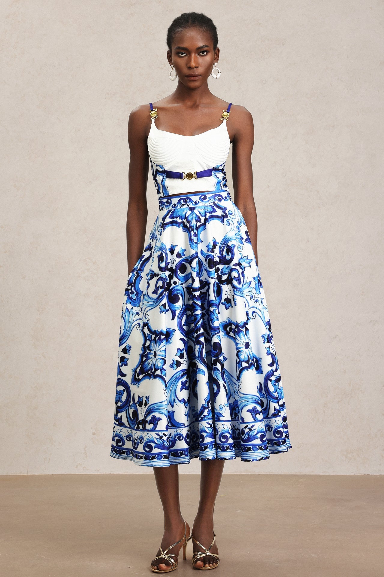 Royal Delft Bloom Skirt & Top