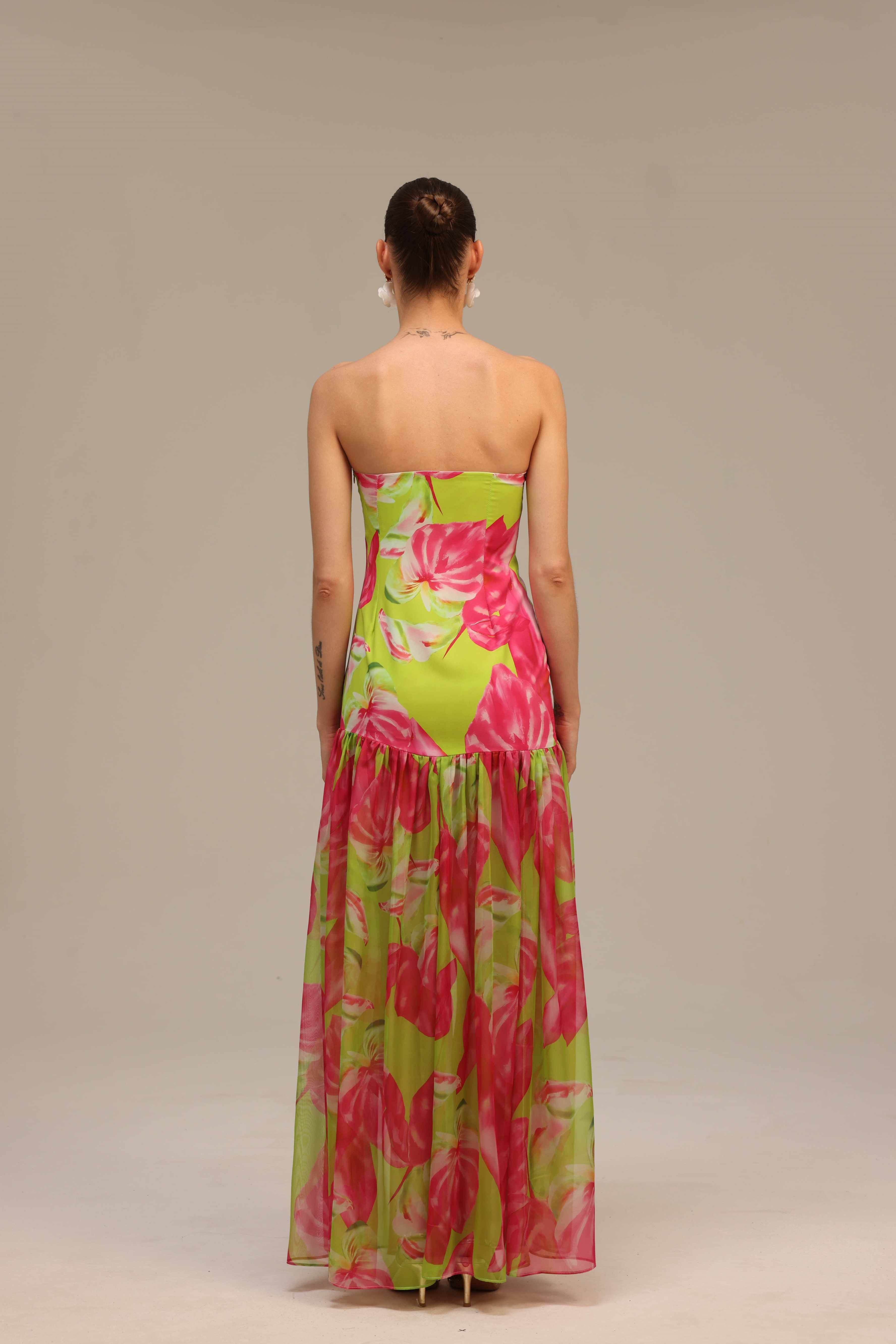 Neon Petal Elegance