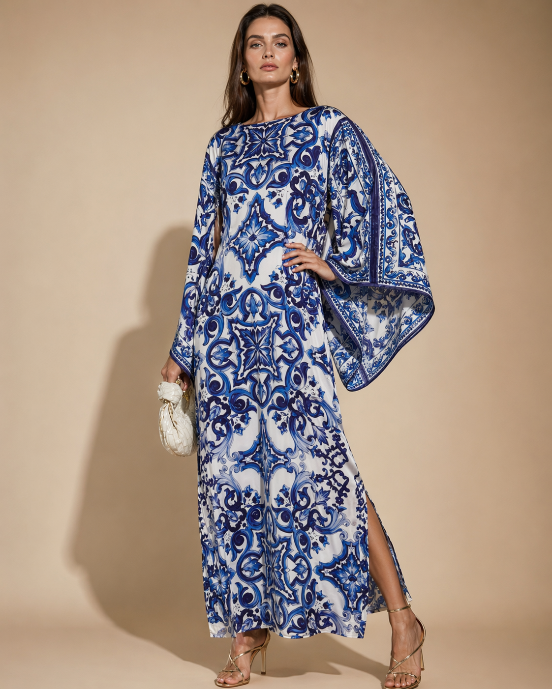 Azulejo Dream Silk Kaftan