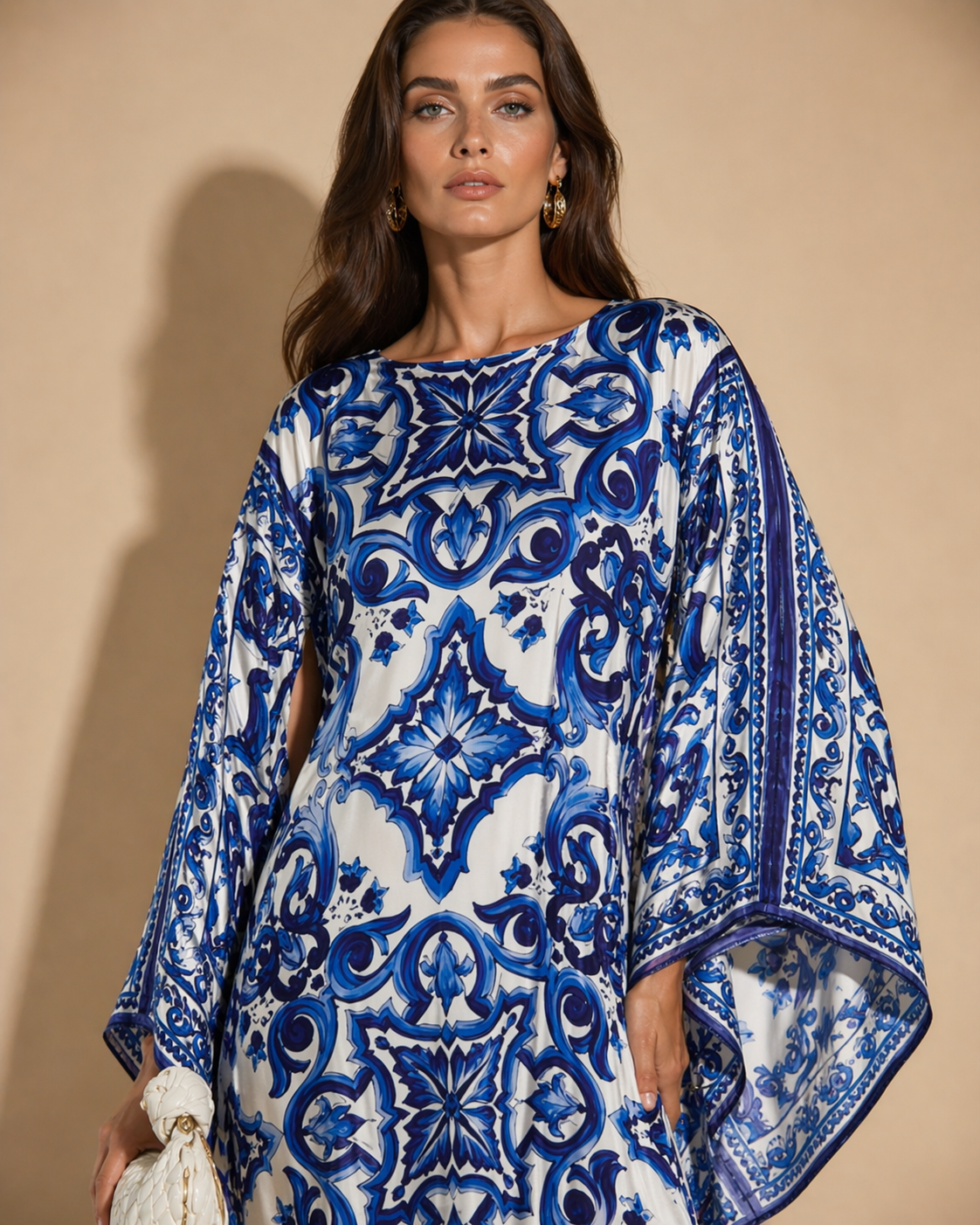 Azulejo Dream Silk Kaftan