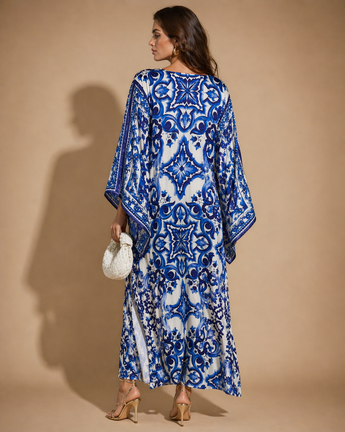 Azulejo Dream Silk Kaftan