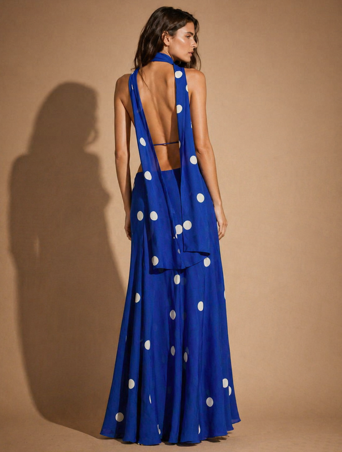 Royal Blue Polka Dot
