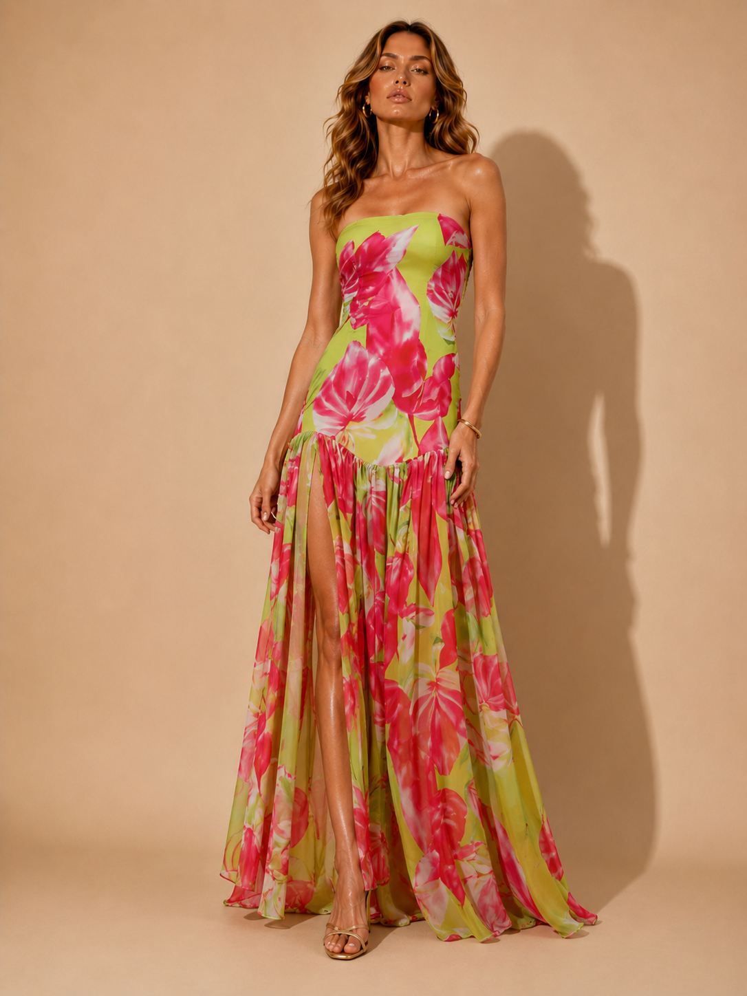 Neon Petal Elegance