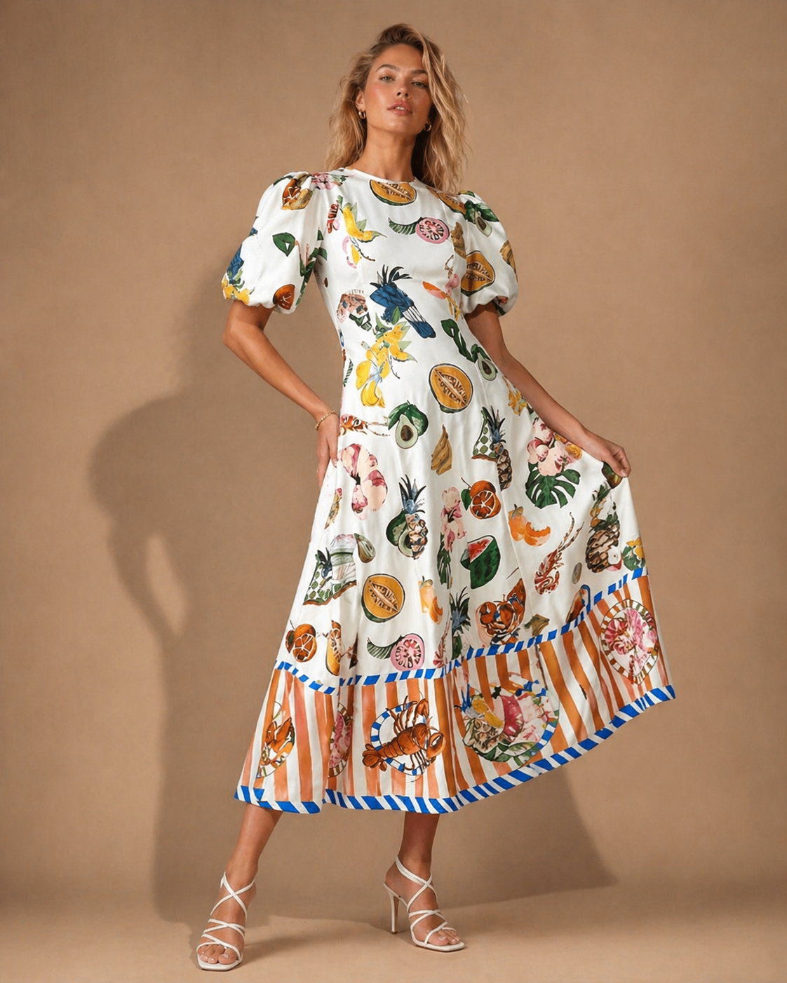 Tropical Harvest Midi Dress