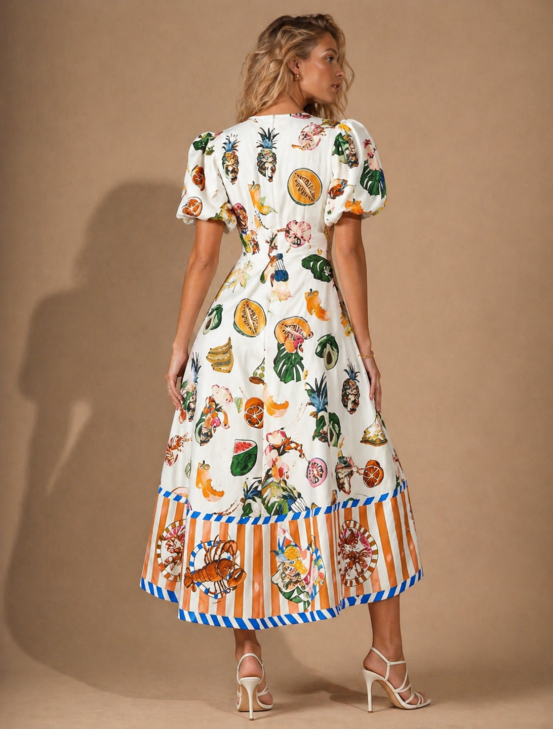 Tropical Harvest Midi Dress