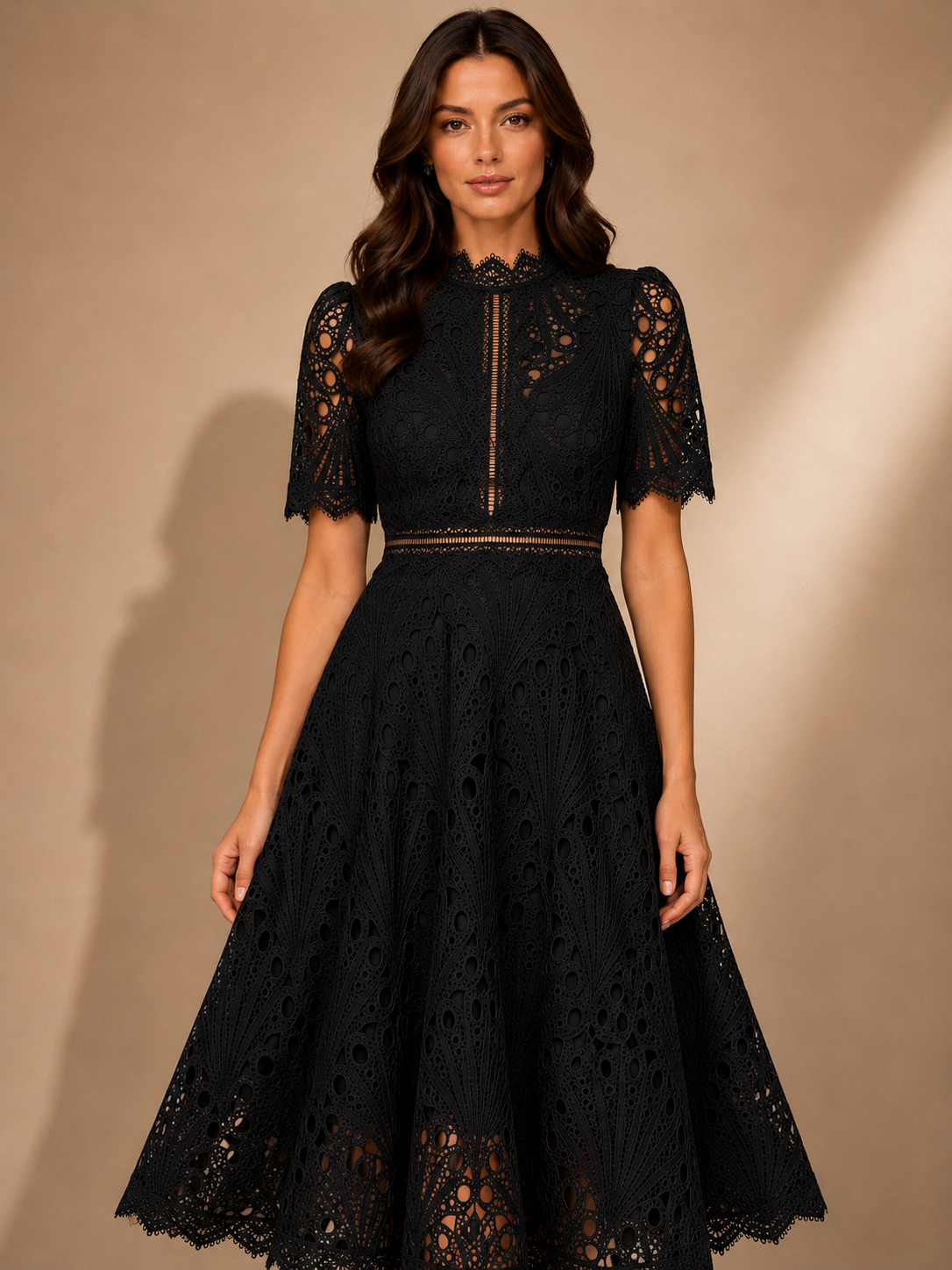Sky Garden Lace Midi Dress
