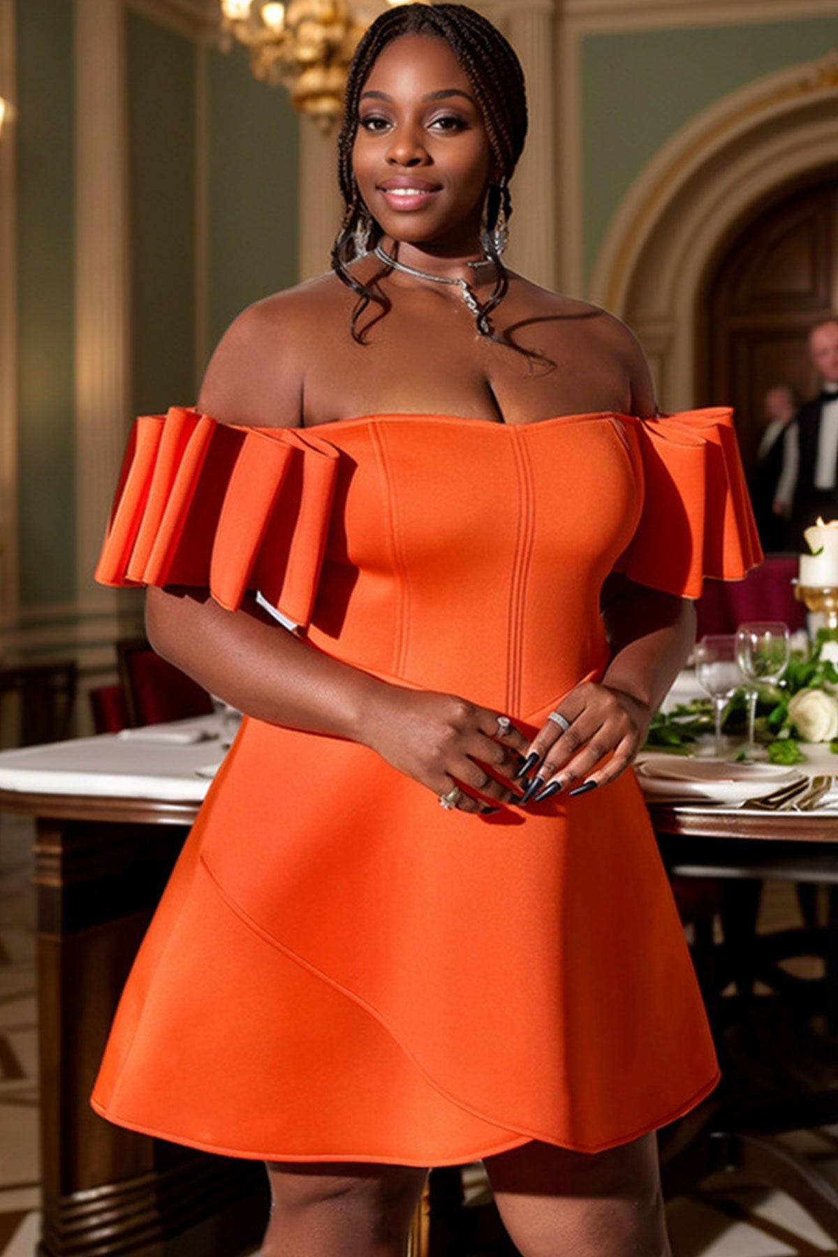 Radiance Off-Shoulder Mini Dress
