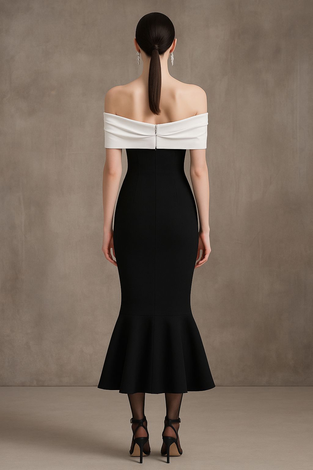 Noir Off Shoulder Dress