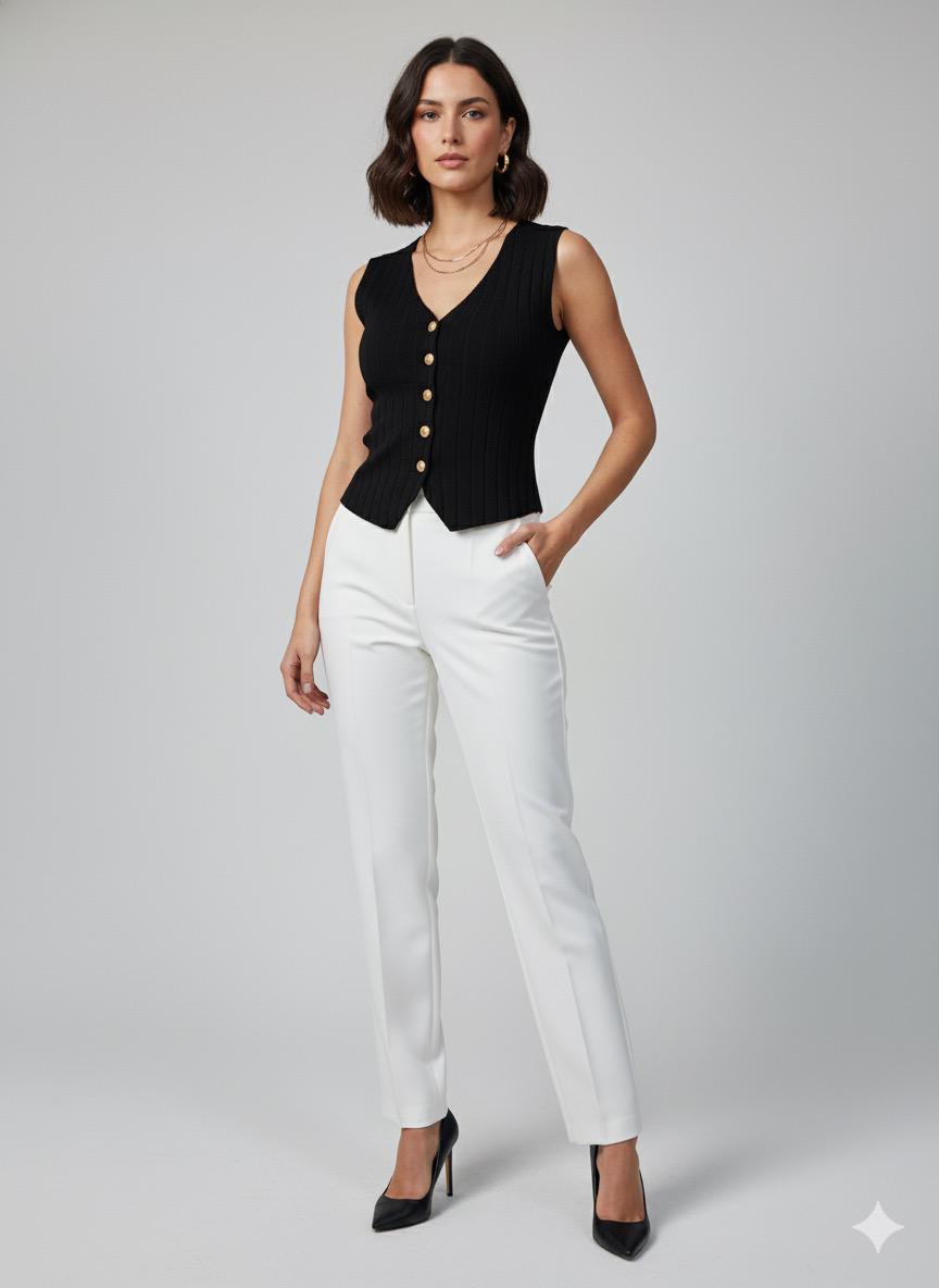Classic Charm Buttoned Top