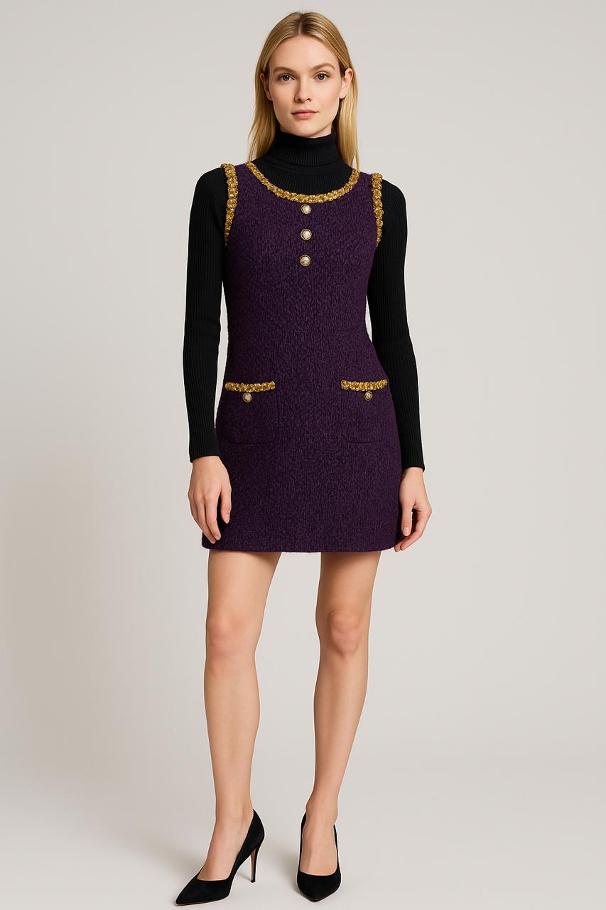 Mystic Grape Mini Label Dress