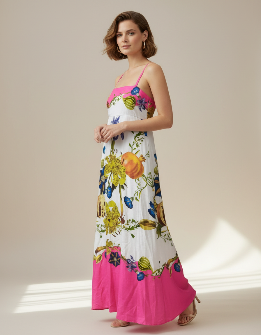 Citrus Grove Floral Gown