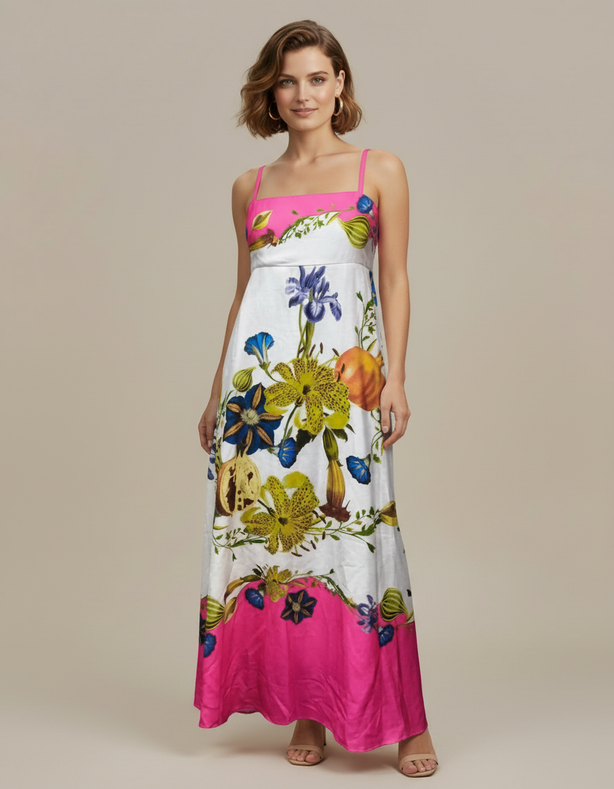 Citrus Grove Floral Gown