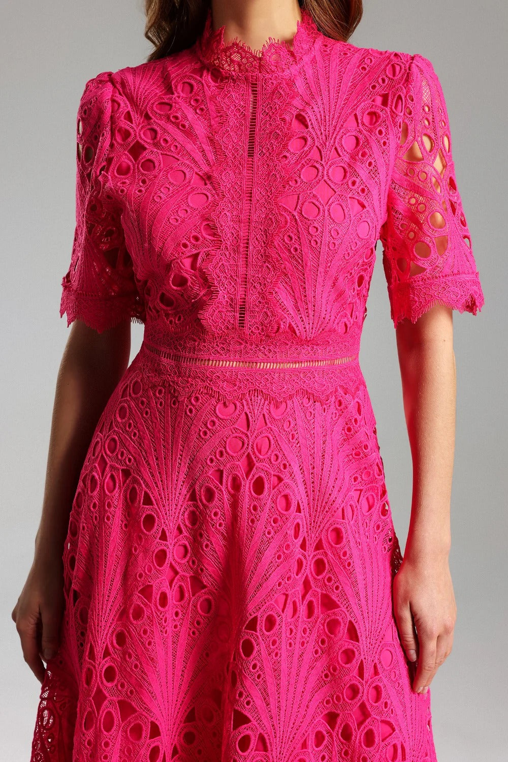Sky Garden Lace Midi Dress