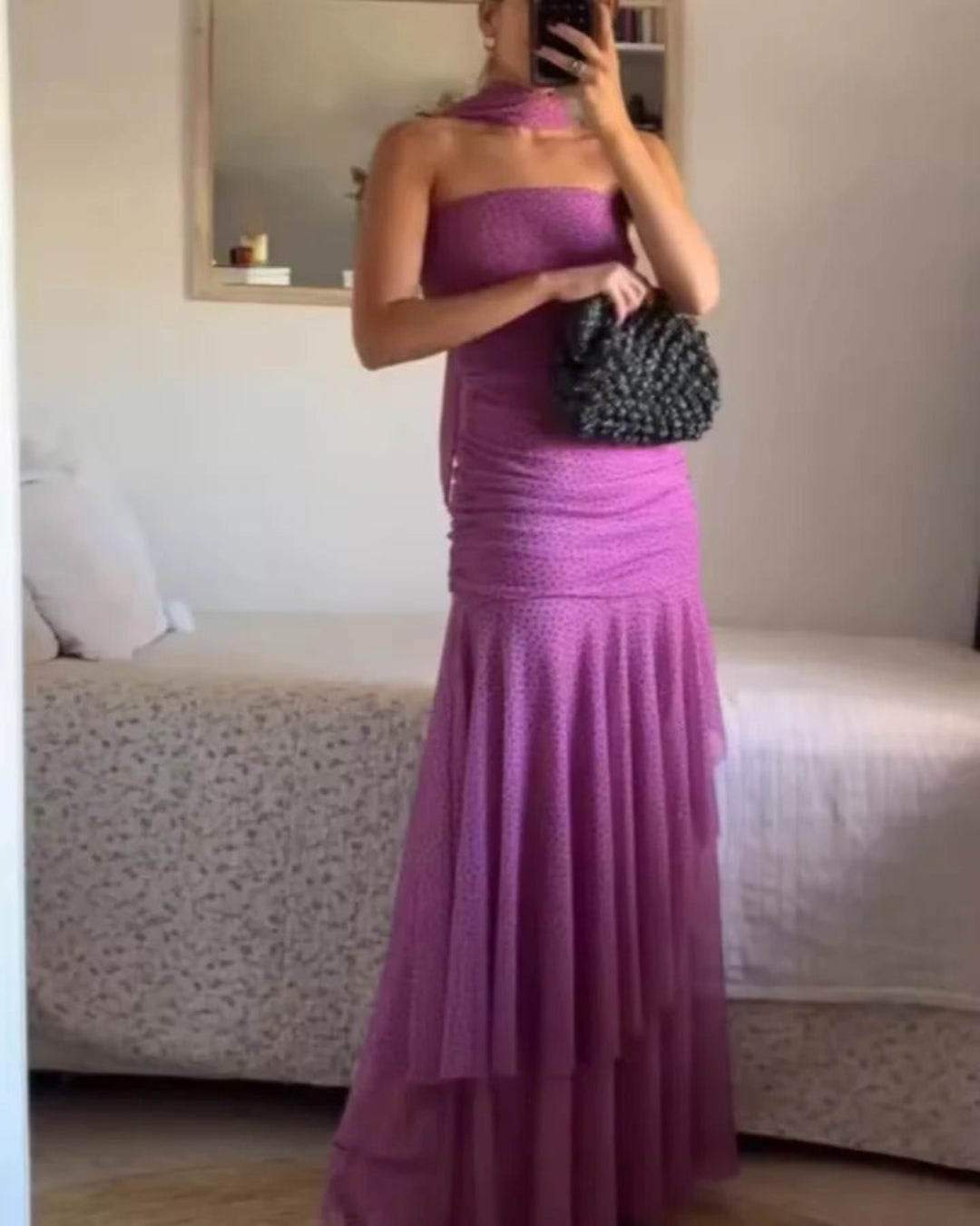 Orchid Purple Halter Dress