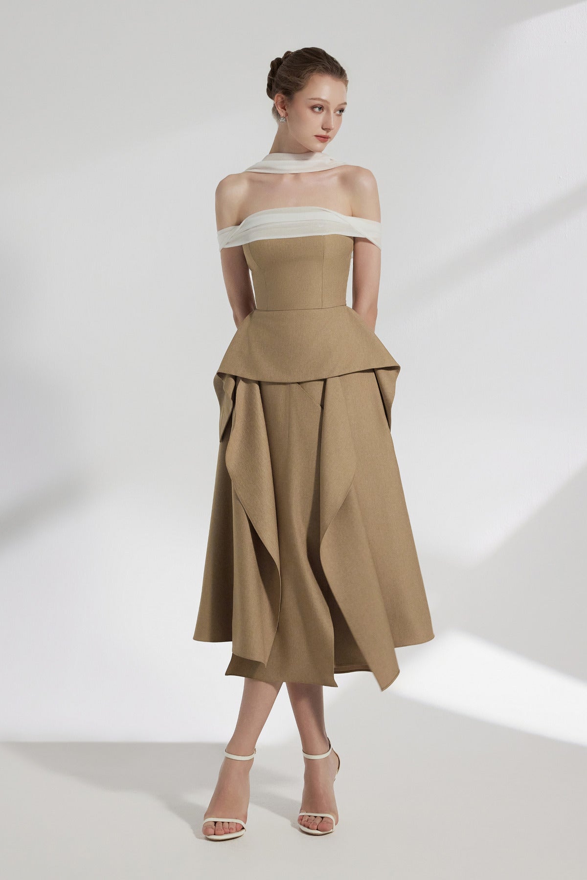 The Sculpted Grace Evening Dress