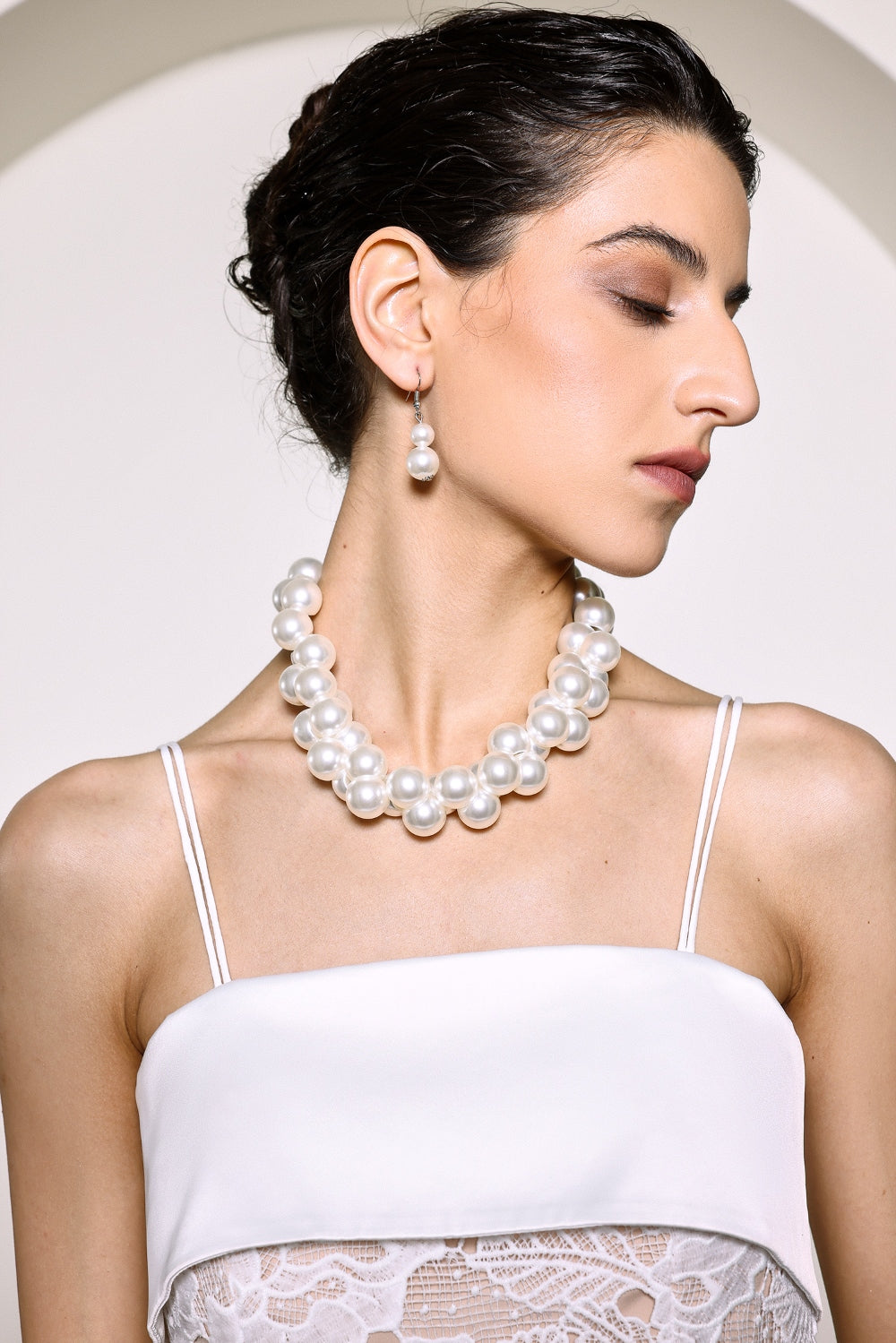 Ivory Elegance Lace Label Dress