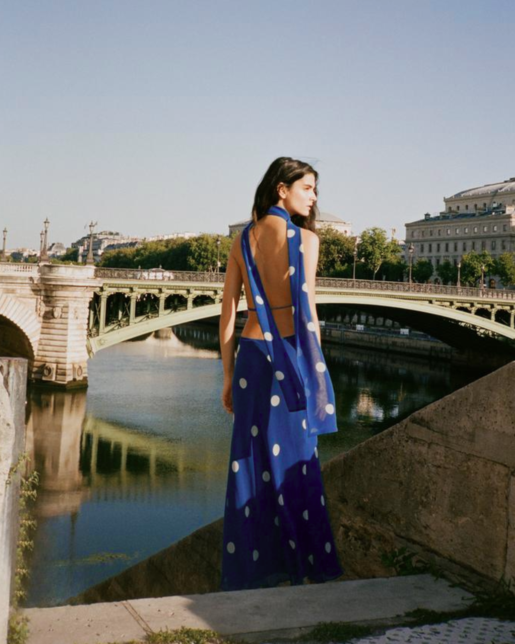 Royal Blue Polka Dot