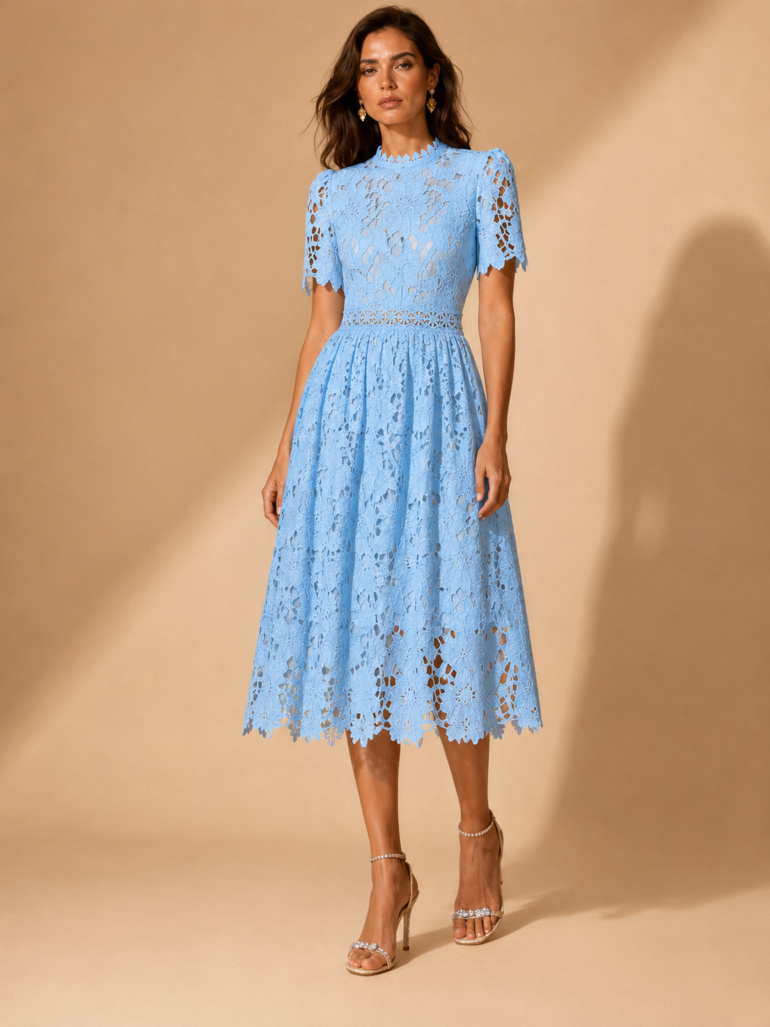 Whispering Bloom Lace Label Dress