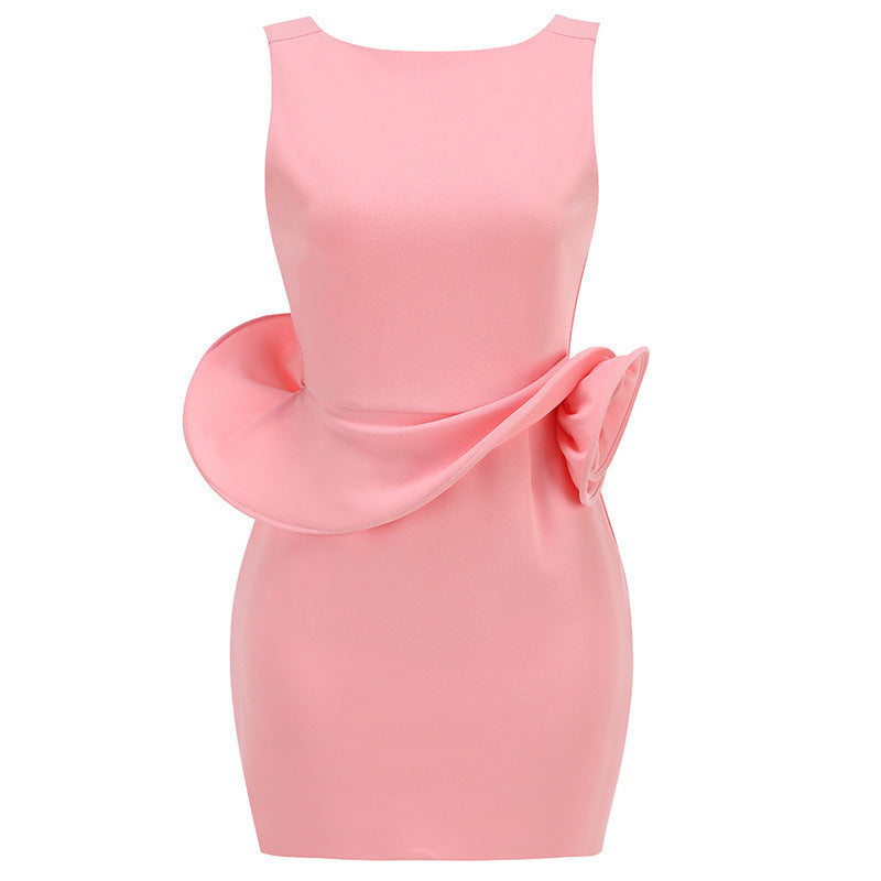 Pink Aura Sculpted Dress