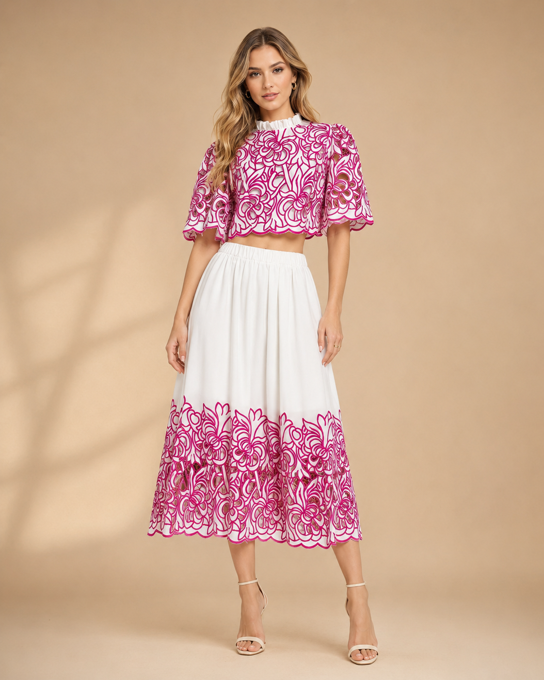 Bloom Embroidered Cord Set