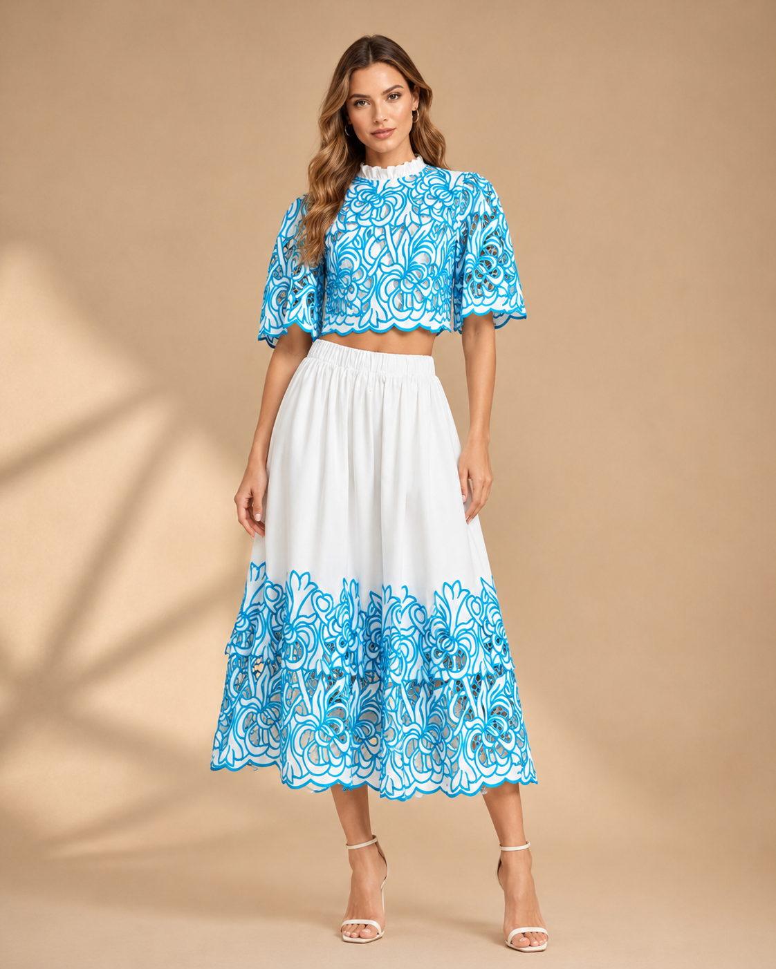 Bloom Embroidered Cord Set