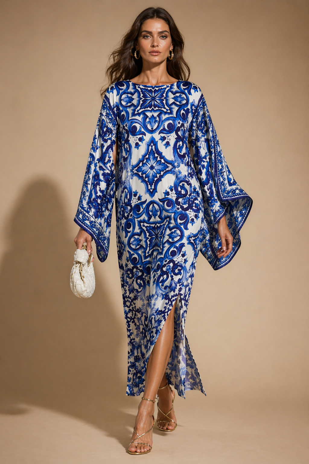 Azulejo Dream Silk Kaftan