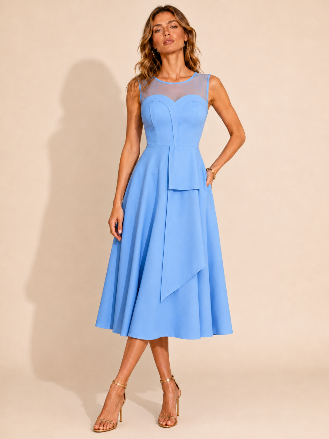 Serenity Sleeveless A-Line Dress