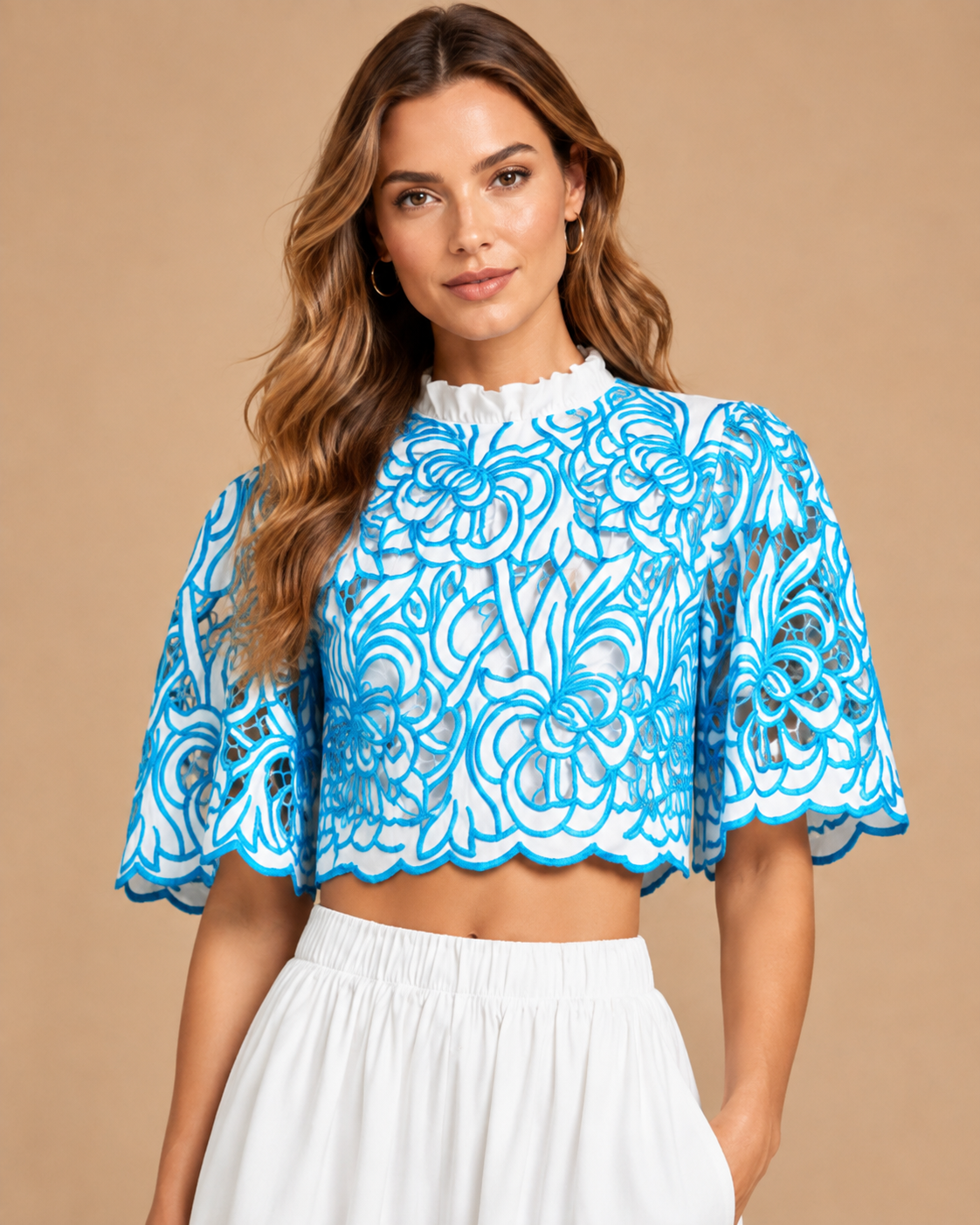 Bloom Embroidered Cord Set