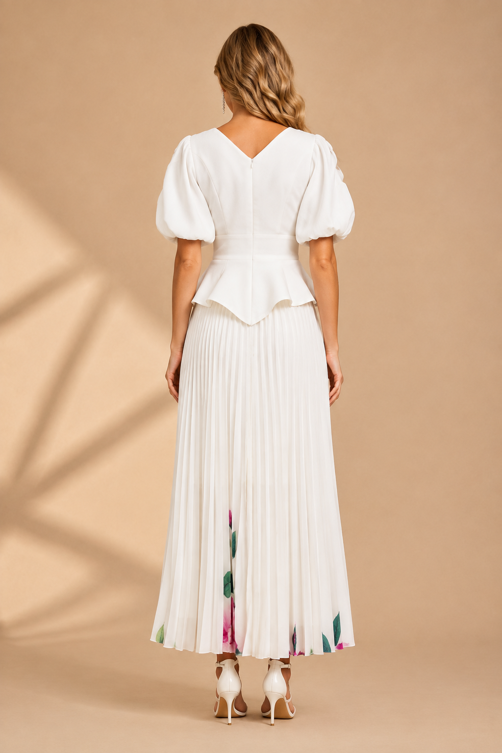 White Floral Applique