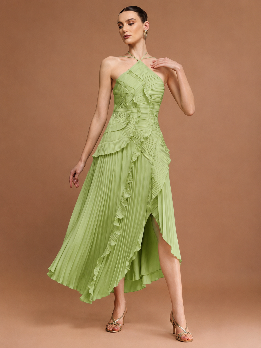 maxi dress cocktail Violette Long Maxi Cocktail Hawaiian Dress White / M