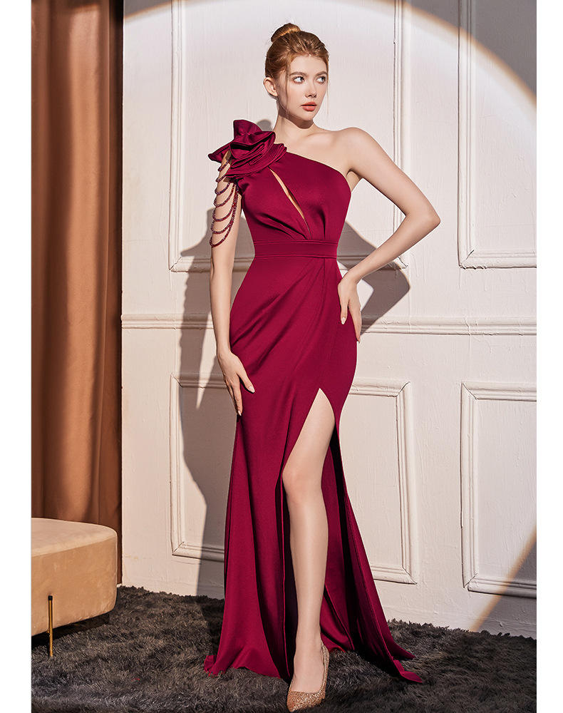 Orchid Slit Gown