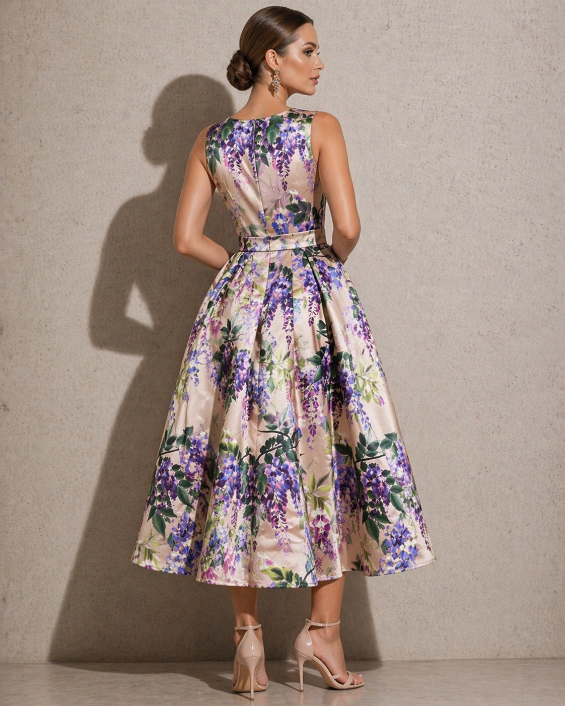 Wisteria Dreams Printed Dress