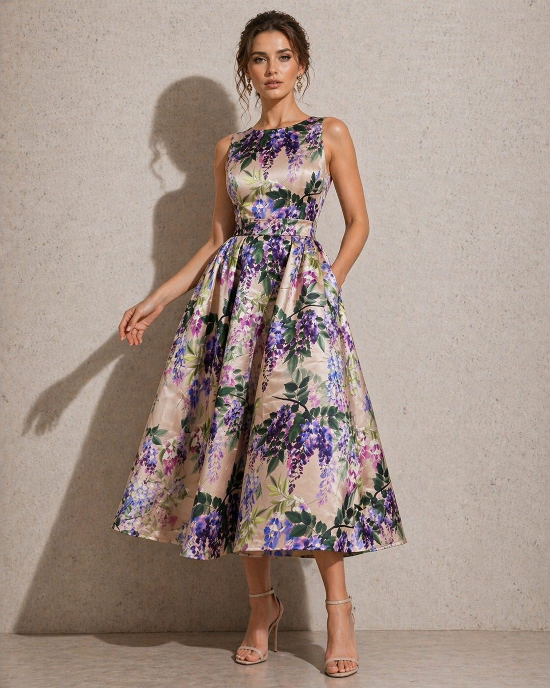 Wisteria Dreams Printed Dress