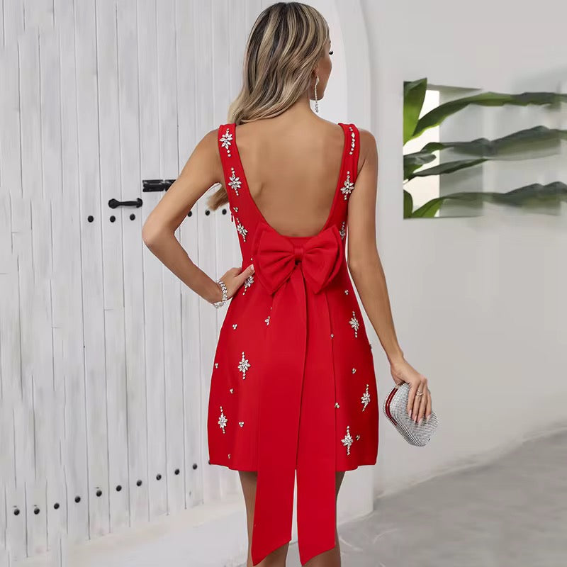Bareback Bow Dress