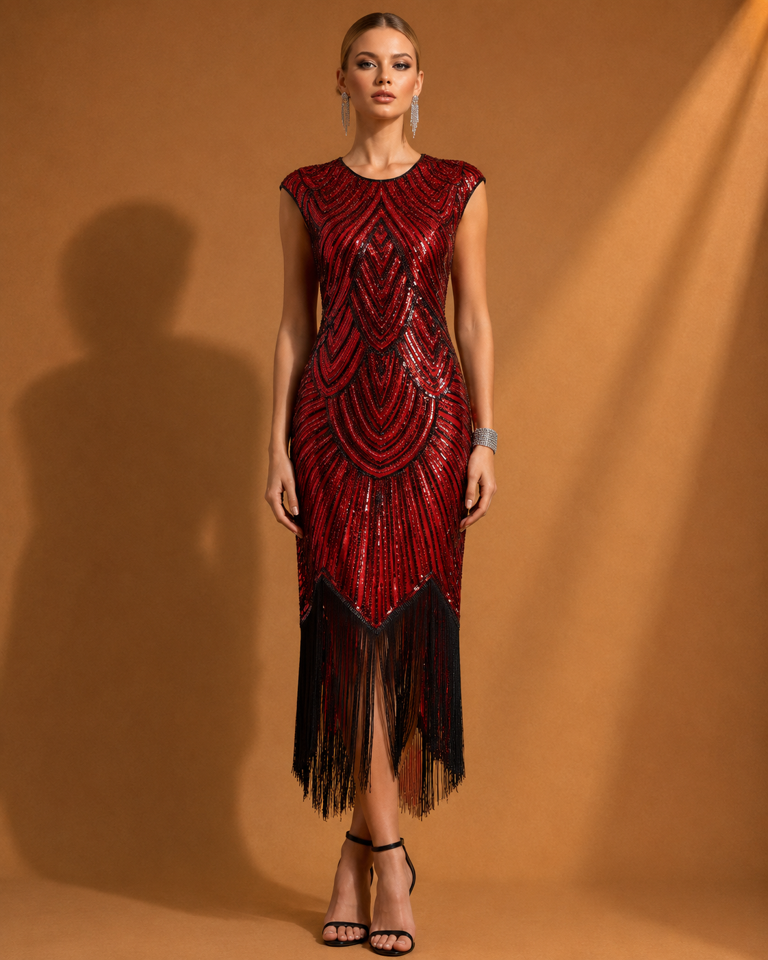 Gatsby Glam Fringe Cocktail Dress