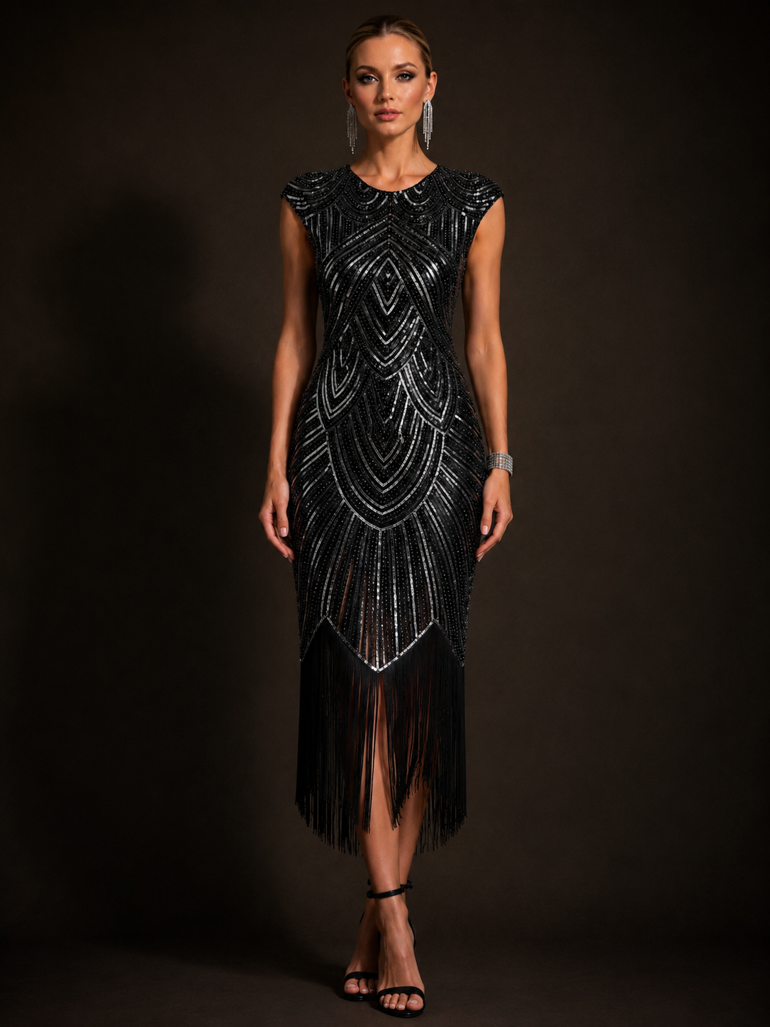 Gatsby Glam Fringe Cocktail Dress