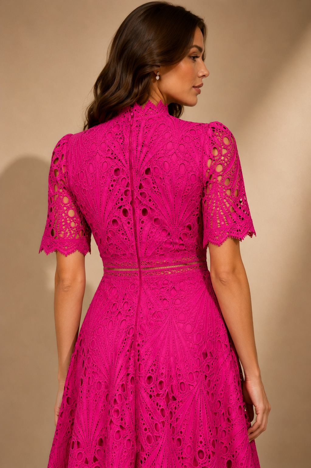 Sky Garden Lace Midi Dress