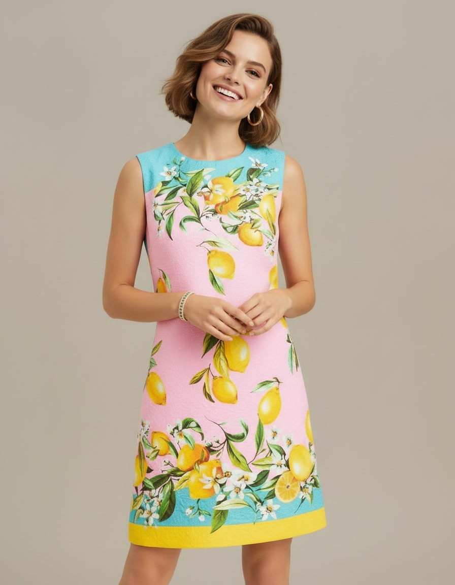 Pink Lemon Grove Minidress