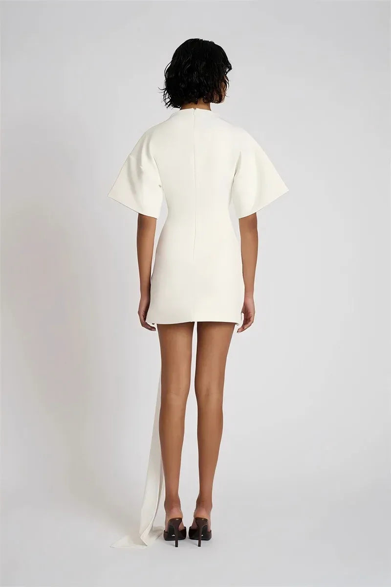 Luxe Draped Mini Dress