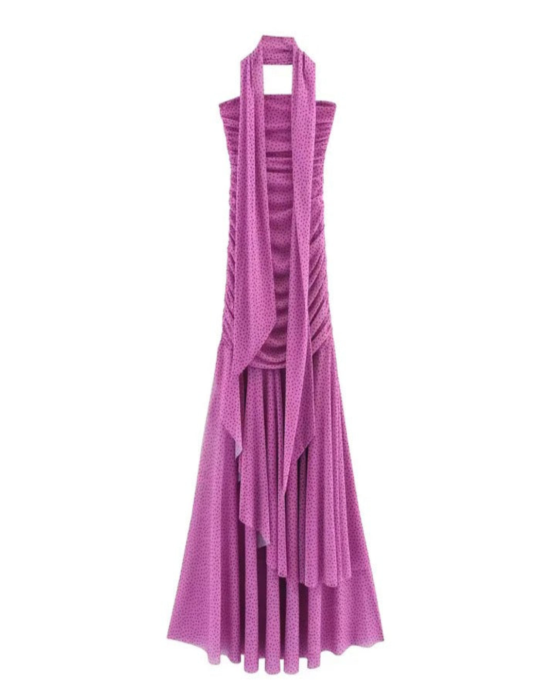 Orchid Purple Halter Dress